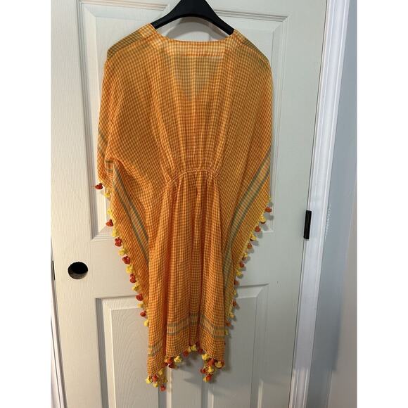 Boho Gypsy Dress Made In India Swim Cover Up Size S/M 100% Cotton Beach - Picture 5 of 5